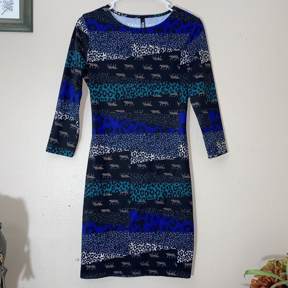 VICTORIA SECRET Victoria Sport Open Strappy Back Animal Print Dress NWT Party